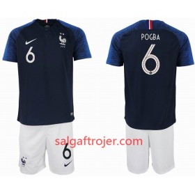 Frankrig Fodboldtrøjer POGBA 6 2 star Børn Hjemmebanesæt VM 2018